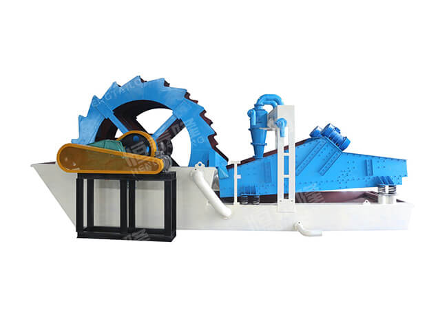 Wheel sand washing machine