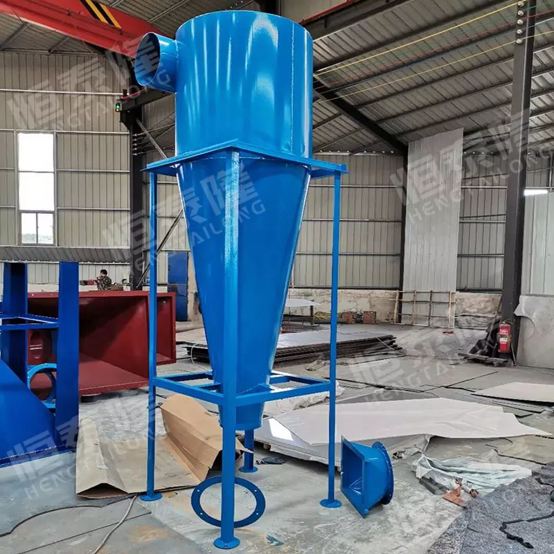Small Dry Decent Container Depends Air Volume Filtration Equipment Cyclone Bag Dust Collector