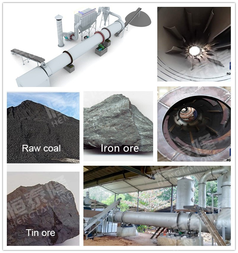 Enenry Saving Copper Ore Coal Concentrate Rotary Dryer Machine