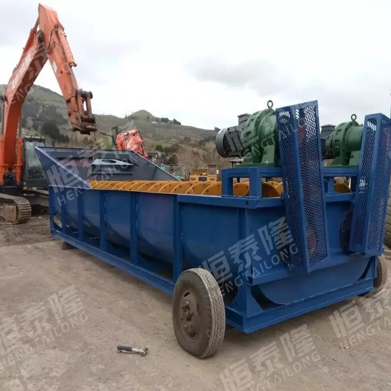 gravel coal ore mineral river silica sand screw spiral washer washing machine