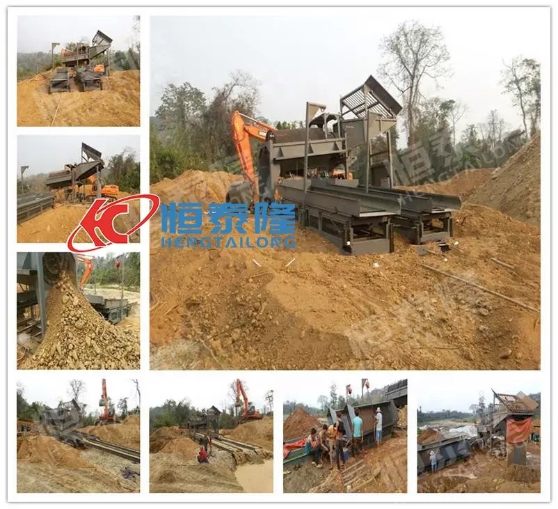 Alluvial Tantalum Gold Ore Processing Trommel Gold Mining Wash Machine