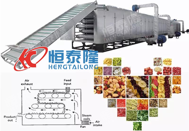 Multi-Layer Mesh Belt Drying Machine Vegetable and Fruit Mesh Conveyor
